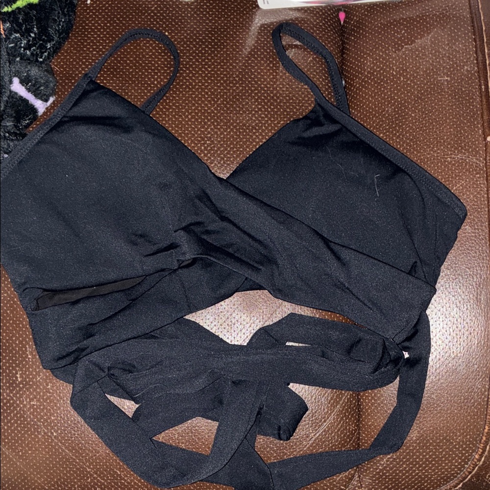Black Women's Intimate Wrap Top